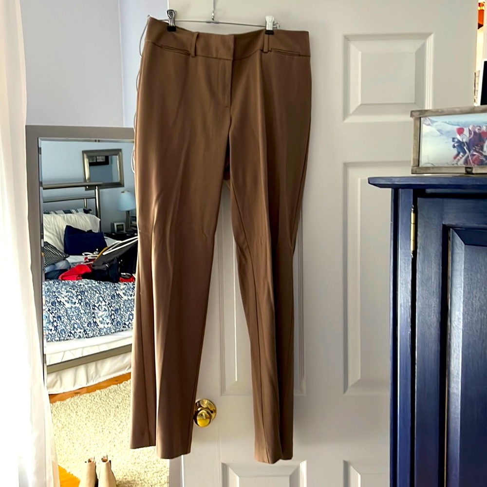 Loft Mocha Trouser Pant, size 8 curvy